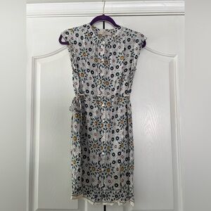 Loft Petite Floral Button Down Dress size Small